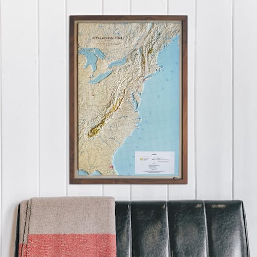 lifestyle image of Appalachian Trail 1981 3D Raised Relief Map
