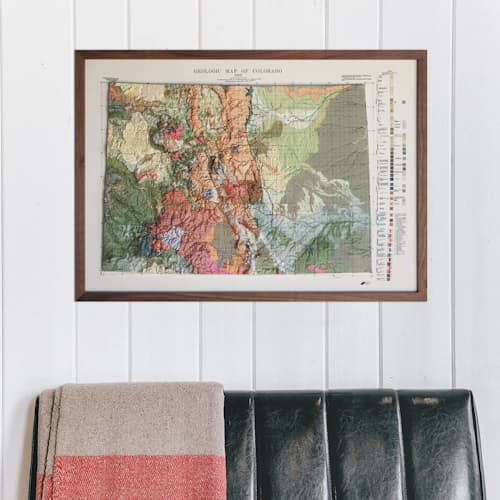 lifestyle image of Colorado 1913 3D Raised Relief Map