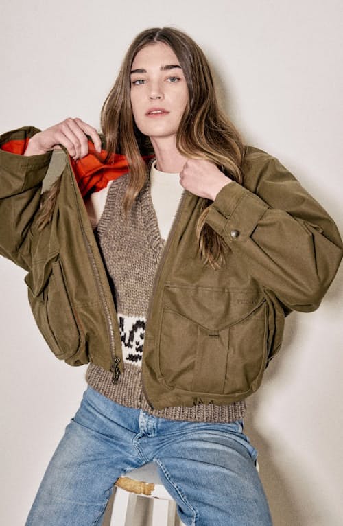 lifestyle image of Women's Shelter Cloth Work Jacket