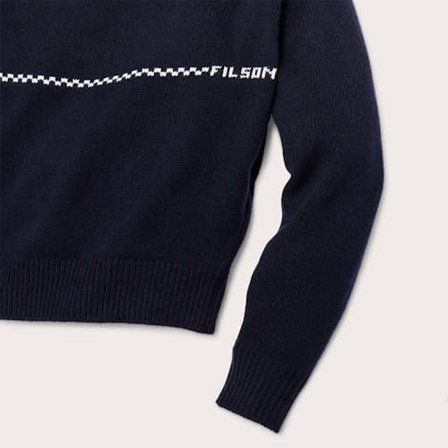laydown detail image of Women's Horse Wool Crewneck Sweater