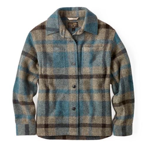laydown image of Women's Wool Overshirt