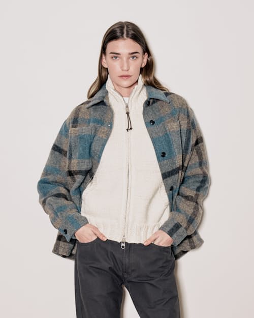 lifestyle image of Women's Wool Overshirt