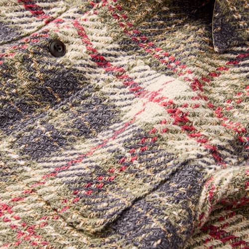 laydown detail image of The Cabin Flannel