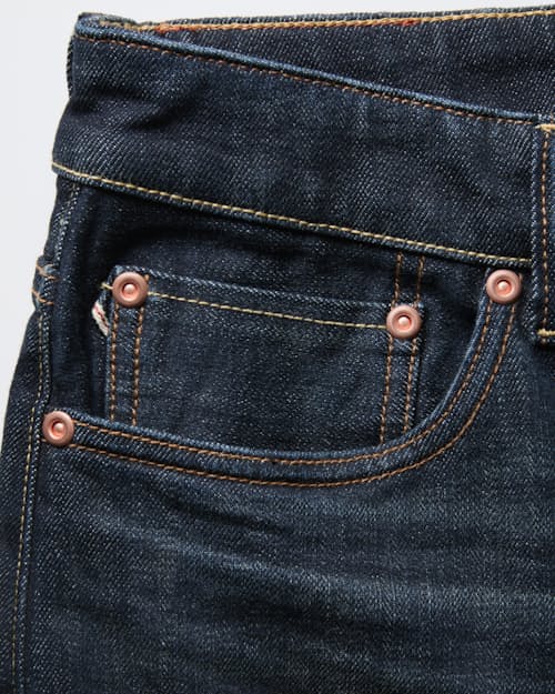 laydown detail image of Stretch Selvedge Denim - HB Classic