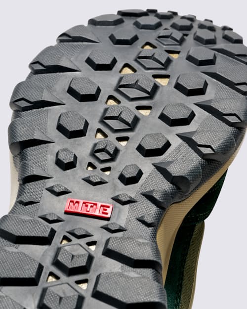 lifestyle image of MTE Crestline Waterproof Hiking Boot