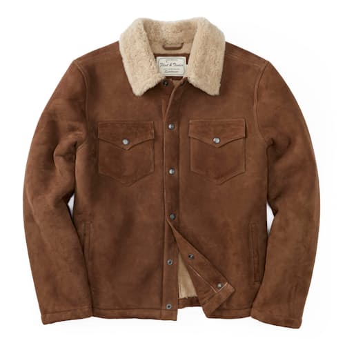 laydown image of Shearling Ranch Hand Jacket