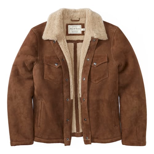 laydown image of Shearling Ranch Hand Jacket