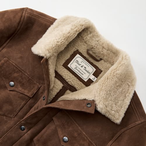 laydown detail image of Shearling Ranch Hand Jacket