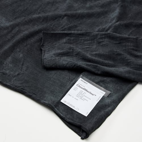 laydown detail image of Cloud Merino Performance Long Sleeve T-Shirt