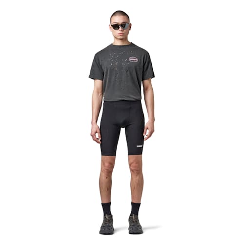 on model image of Justice Cargo Half Tights - 9"