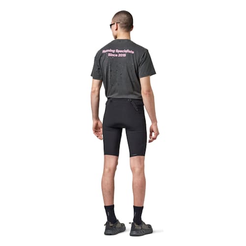 on model image of Justice Cargo Half Tights - 9"