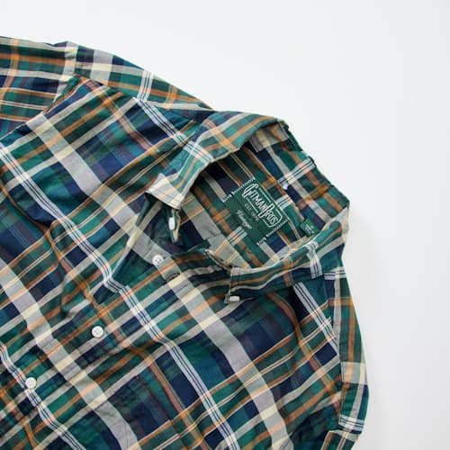 laydown detail image of Blackwatch Archive Madras Shirt