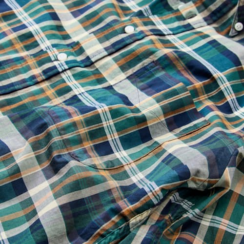 laydown detail image of Blackwatch Archive Madras Shirt