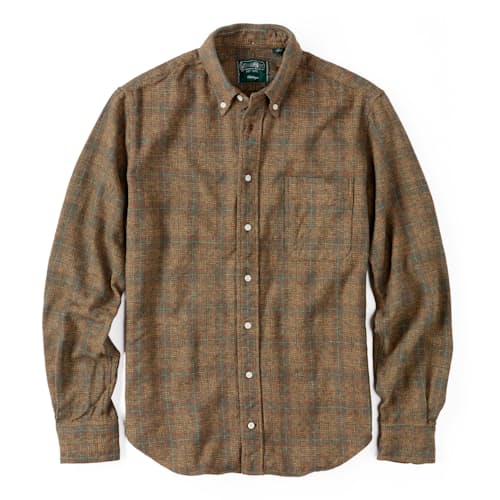laydown image of Brushed Cotton Tweed Shirt