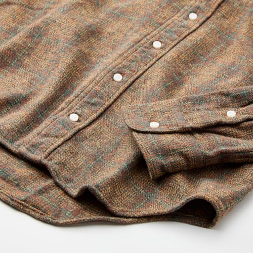 laydown detail image of Brushed Cotton Tweed Shirt