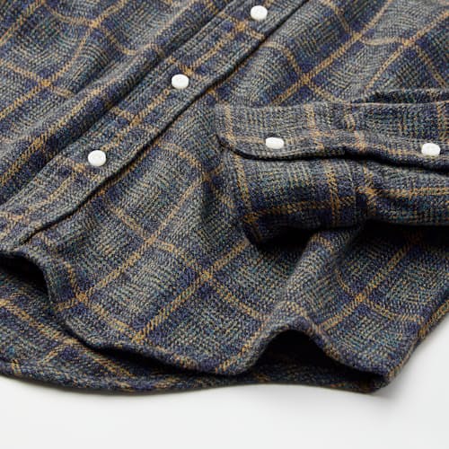 laydown detail image of Brushed Cotton Tweed Shirt