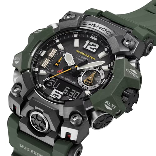 laydown detail image of GWGB1000-3A Mudmaster Watch