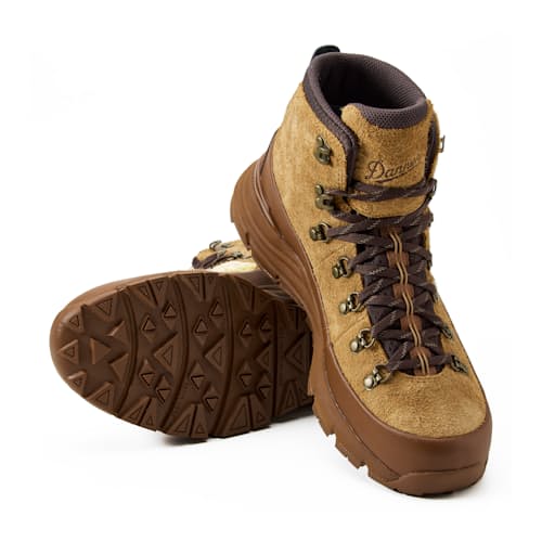 laydown image of Huckberry x Danner Mountain 600 GTX Hiking Boot