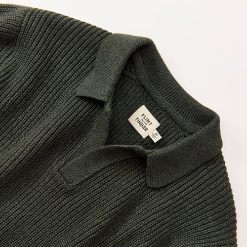 laydown detail image of Bolinas Johnny Collar Sweater Polo