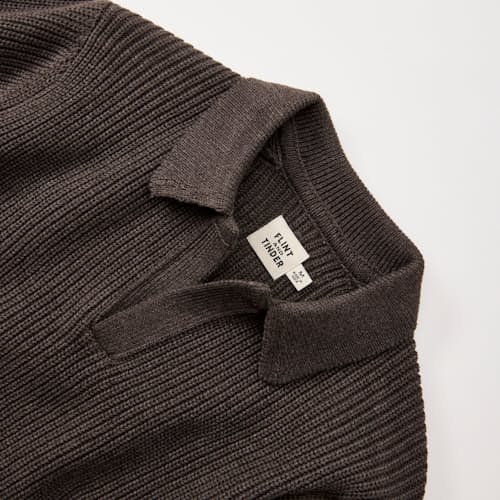 laydown detail image of Bolinas Johnny Collar Sweater Polo