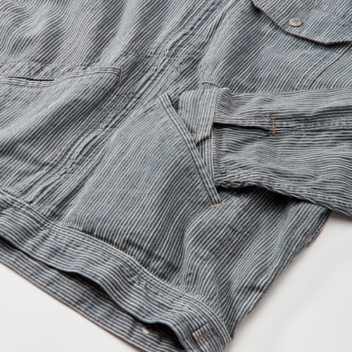 laydown detail image of Graham Cotton Linen Shirt Jacket