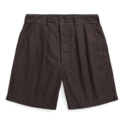 laydown image of Hawkes Cotton Linen Pleated Short