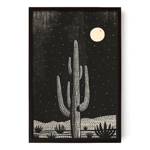 laydown image of Block Desert #1 Print