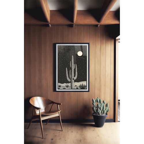 lifestyle image of Block Desert #1 Print
