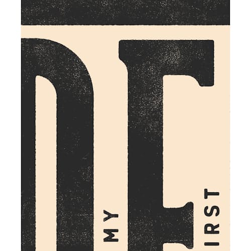 laydown detail image of This Ain't My First Rodeo Typography Poster #1