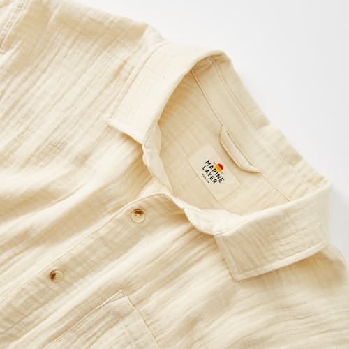 laydown detail image of Crinkle Double Cloth Shirt