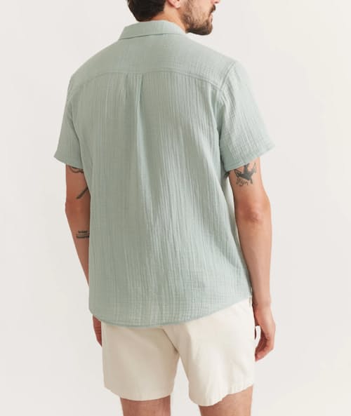 on model image of Crinkle Double Cloth Shirt