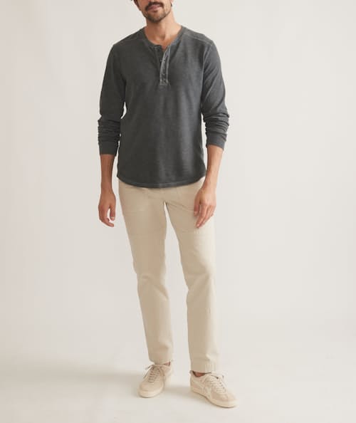 on model image of Breyer Relaxed Utility Pant