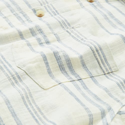 laydown detail image of Classic Stretch Selvage Short Sleeve Shirt