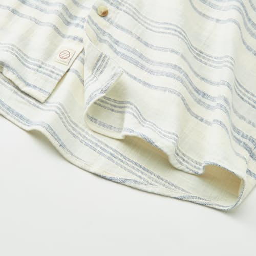 laydown detail image of Classic Stretch Selvage Short Sleeve Shirt