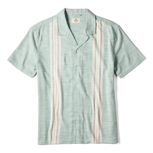 laydown image of Short Sleeve Stretch Selvage Resort Shirt