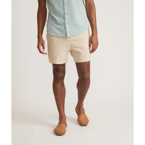 on model image of Saturday Stretch Selvage Short