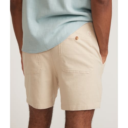 on model image of Saturday Stretch Selvage Short