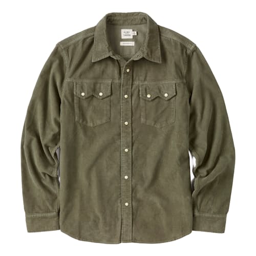 laydown image of Corduroy Western Shirt