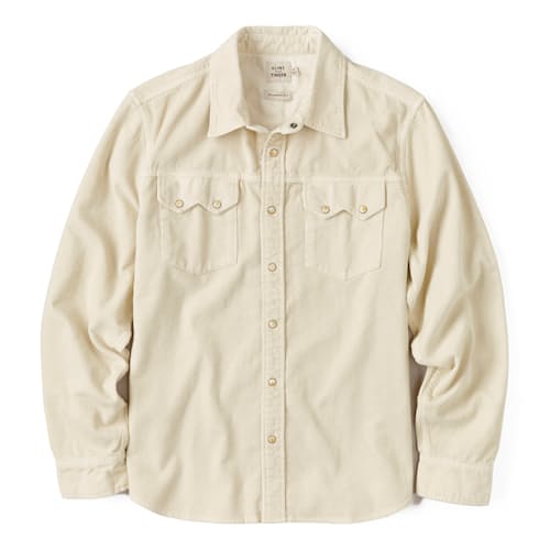 laydown image of Corduroy Western Shirt
