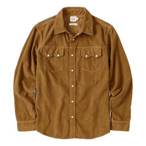 laydown image of Corduroy Western Shirt