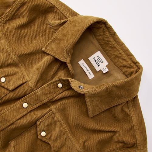 laydown detail image of Corduroy Western Shirt