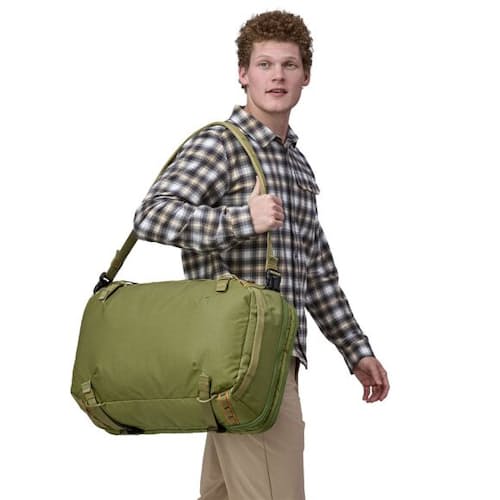 on model image of Black Hole MLC Travel Backpack - 45L