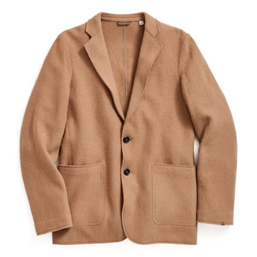 laydown image of Boiled Wool Blazer