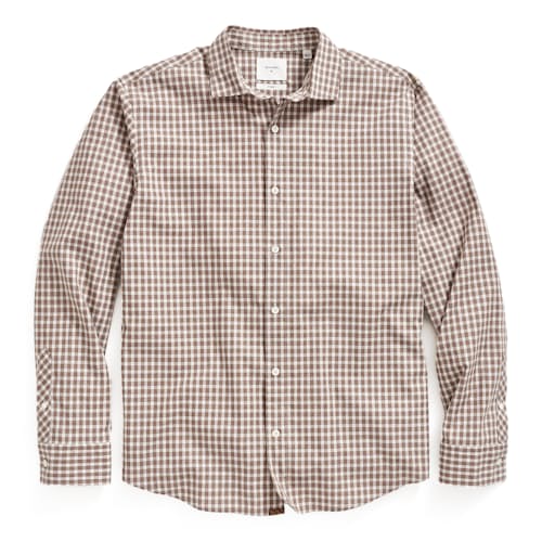 laydown image of Hutchenson Plaid Long Sleeve Shirt