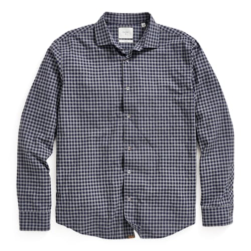 laydown image of Hutchenson Plaid Long Sleeve Shirt