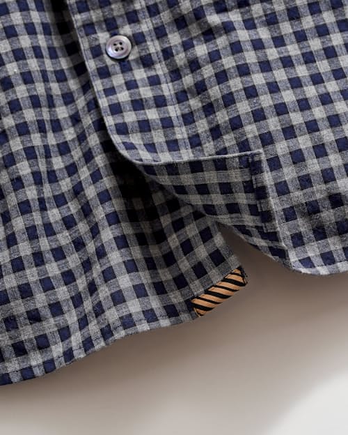 laydown detail image of Hutchenson Plaid Long Sleeve Shirt