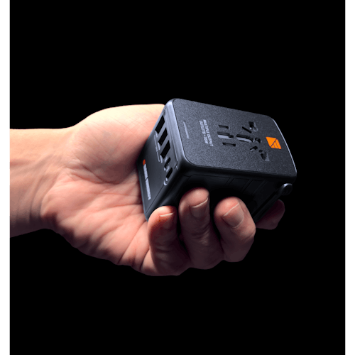 lifestyle image of PD-enabled 35W International AC adapter