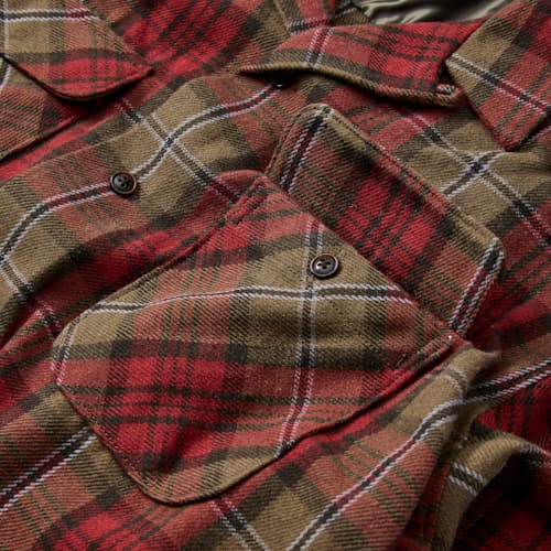 laydown detail image of Buckner Wool Camp Collar Shirt