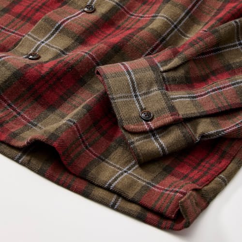 laydown detail image of Buckner Wool Camp Collar Shirt