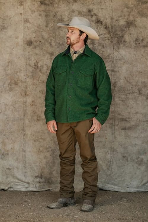 lifestyle image of Mackinaw Wool Jac Shirt